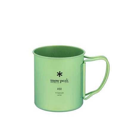 Snow Peak Titanium Single Wall 450 Mug Green