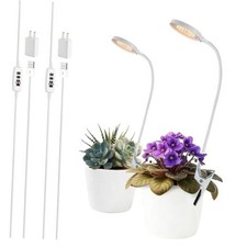 Clip-on Grow Lights for Indoor Plants Full Spectrum, 10-Level PANEL 6.0 Watts