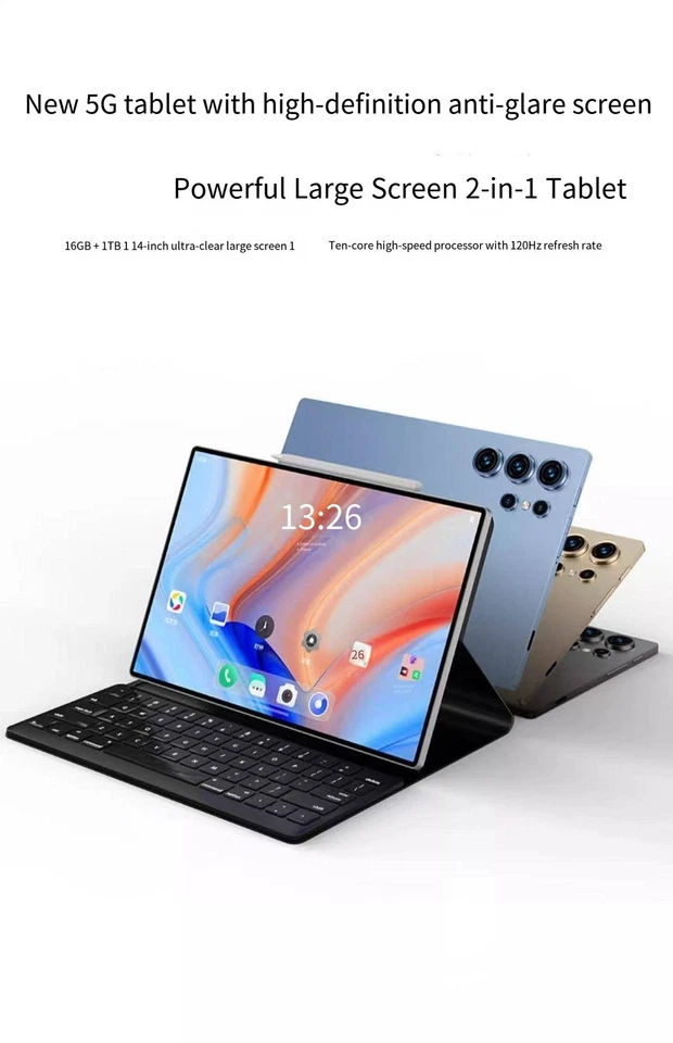 Tablet Pad Pro Unlocked 5G Android Device - 2-in-1 for Office, Entertainment - Image 4 of 4