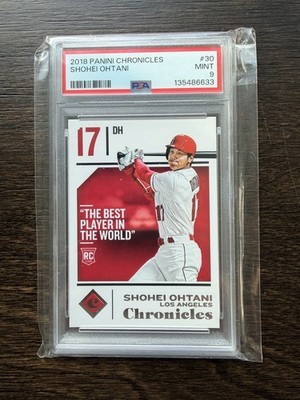 2018 PANINI CHRONICLES #30 SHOHEI OHTANI ROOKIE RC PSA 9 | eBay