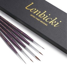 Kolinsky Sable Brushes Miniature 5PCS Professional Fine Detail Micro Artist P...