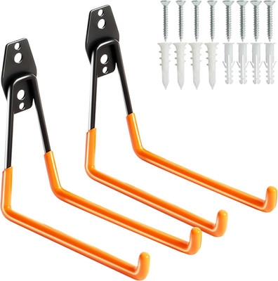 Heavy Duty Garage Hooks for Hanging, 2 Pack Metal Garage Organization Hooks, Gar