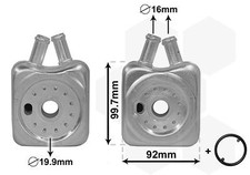 Ölkühler, Motoröl für AUDI SEAT SKODA VW