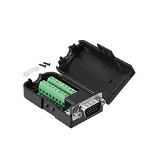D-sub DB15 Breakout Board Connector 15-pin 3-row Male Port Solderless Terminal