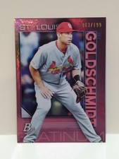 2020 Bowman Platinum Paul Goldschmidt Base Pink Parallel /199 Cardinals