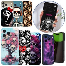 Soft TPU Cover For iPhone Air 17 16 15 14 13 12 Pro Gothic Skull Customized Case