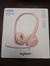 Logitech H390 USB Computer Headset new pink. New. Sealed Box