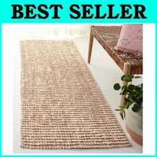 Contemporary Handmade Runner Rug - Natural Fiber Collection