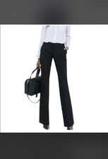 EXPRESS Editor Dress Pants Womens 6R Black Workwear Career Minimalist Casual
