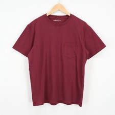 American Giant Men's Short Sleeve Pocket Tee Pomegranate Size Medium NWOT