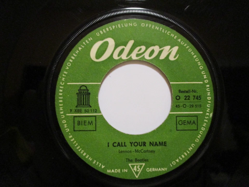 THE BEATLES  7" : LONG TALL SALLY / I CALL YOUR NAME = 1964 oranges Schriftcover - Bild 4 von 4