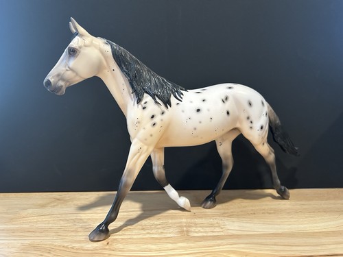 Stone Model Horse "Don't Starve" Palouse OOAK Appaloosa