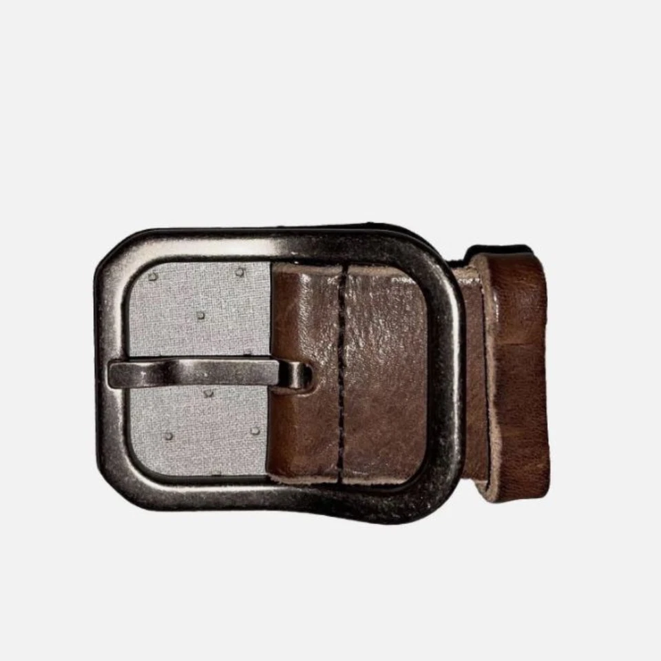 Dolce & Gabbana Belt Mens Brown Leather Large Studded Designer Made in Italy - image 3 of 4