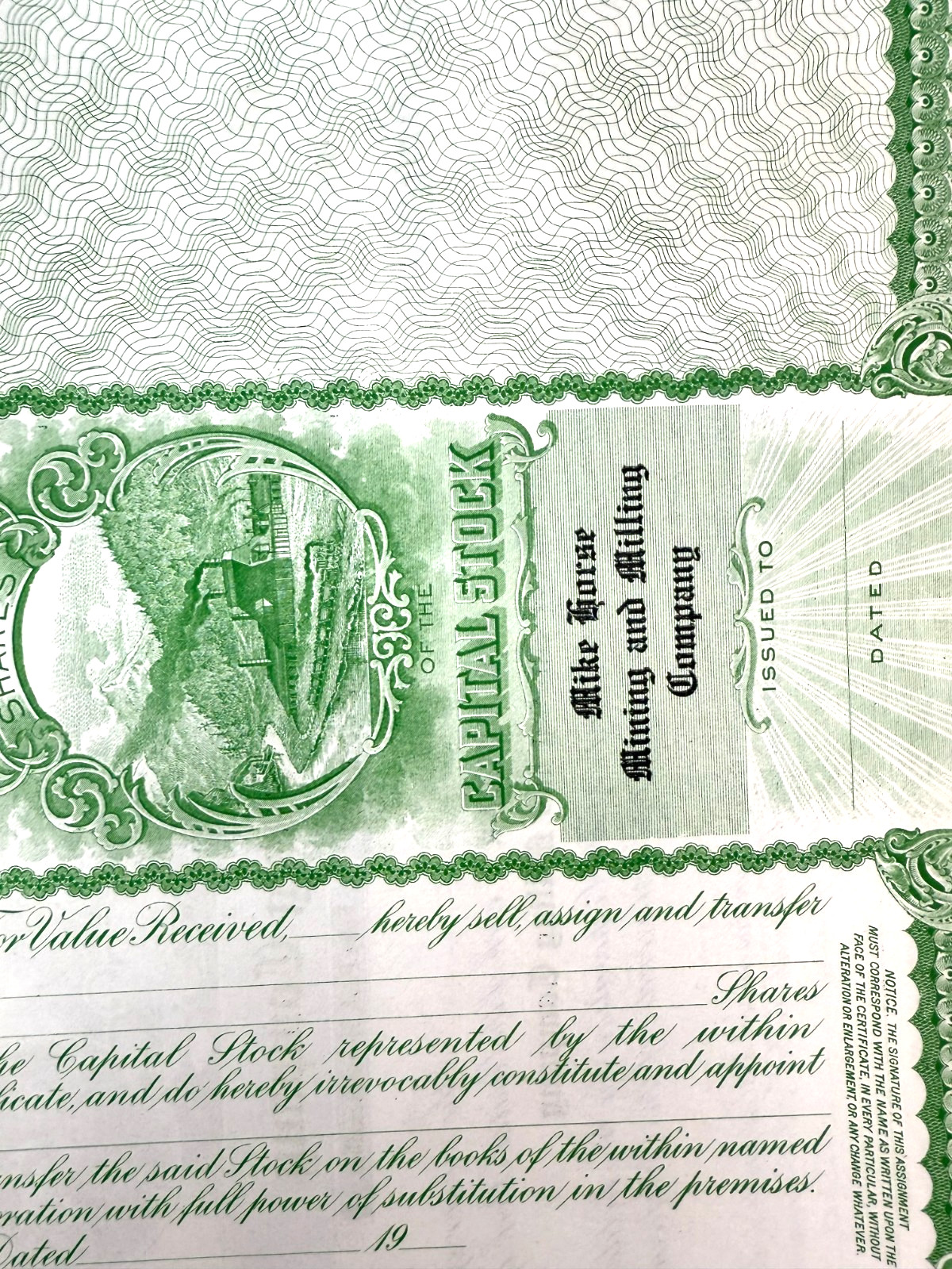 Lot 12 Vintage Stock Certificate Mining Metal Milling Smelting Refining 1890's