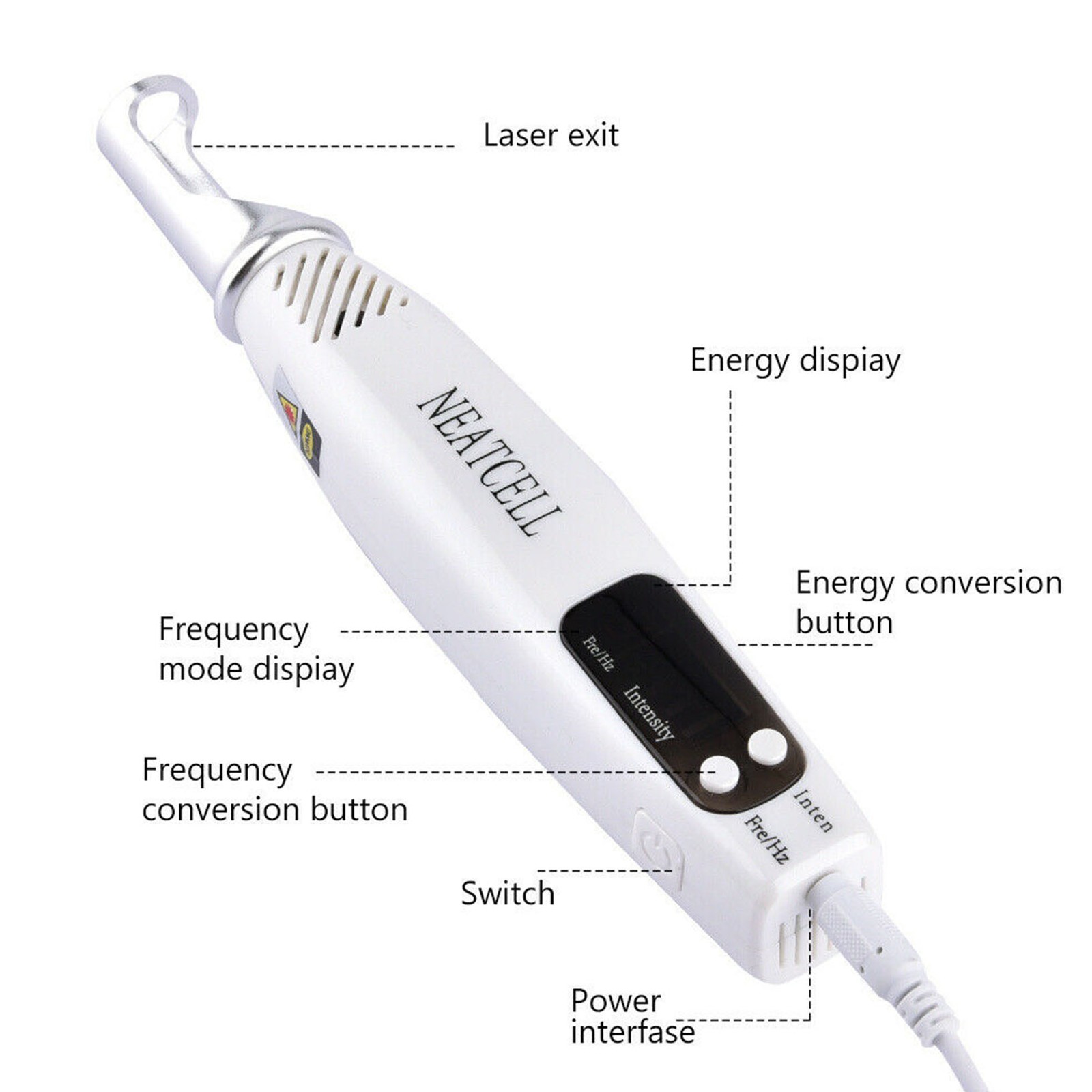 Handheld Picosecond Laser Tattoo Scar Freckle Removal Pen Machine Skin Beauty US