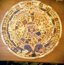 All Wood Mayan Calendar