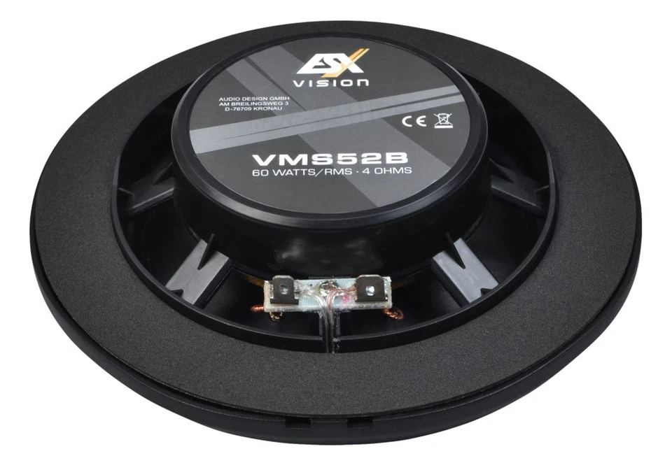 ESX Vms52b Haut-Parleur Plafond Marine Bateau Mauvais Sauna Extérieur Plat 13cm - Photo 3/4