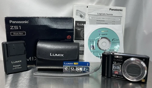 Panasonic Lumix DMC-ZS1 10.1 MP Digital Camera Case, Charger, Booklet, Memory