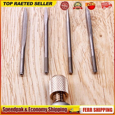 4 in 1 Scratch Awl Maker Tool Pin Punching Multifunctional for DIY Leather Craft