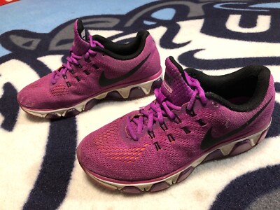 Nike Air Max Tailwind Purple Black Orange Sneakers 805942-500 Women s Size 8.5