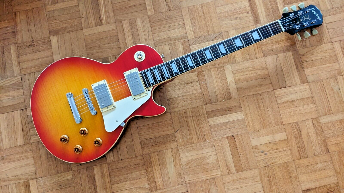 SAMICK 02 KOREAN EPIPHONE LES PAUL STANDARD SUNBURST MAPLETOP