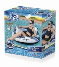 H2OGO! 53" Rapid Rider Multicolor Single River Tube, Adult Unisex