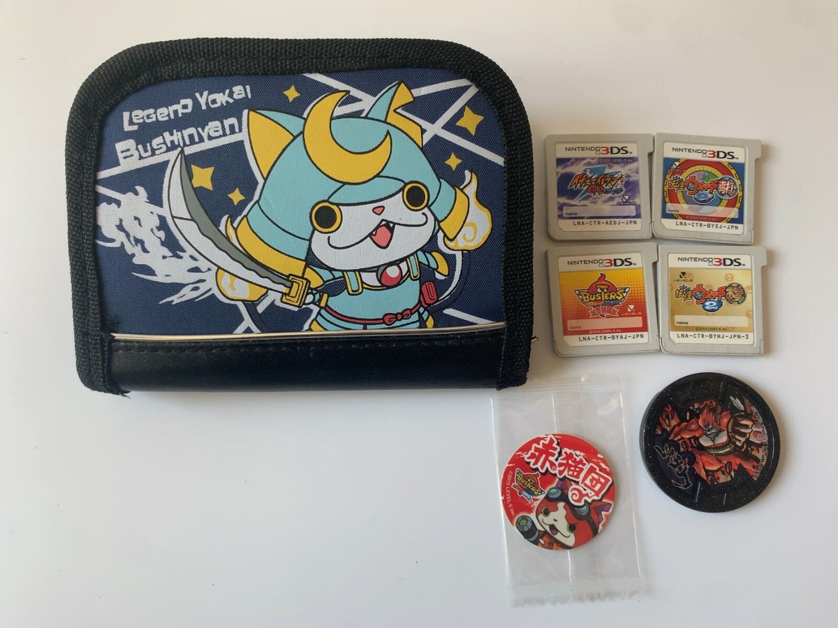 3DS Case with 4 Software Yokai Watch Shinuchi 2 Honke