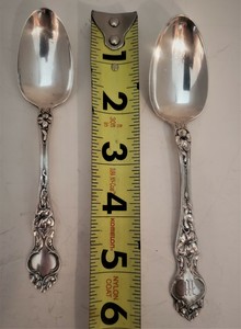 2 Spoons in Violet pattern introduced in 1904 by Wallace