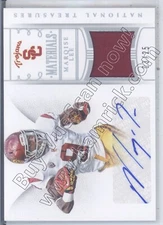 marqise lee auto autograph game used jersey patch usc trojans college #/25 2015