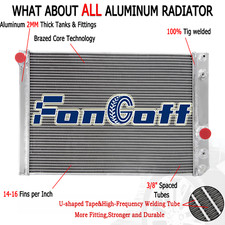 4 Rows Aluminum Radiator Fit 1989-1996 Chevy Corvette Base 5.7l 350 V8 Engine