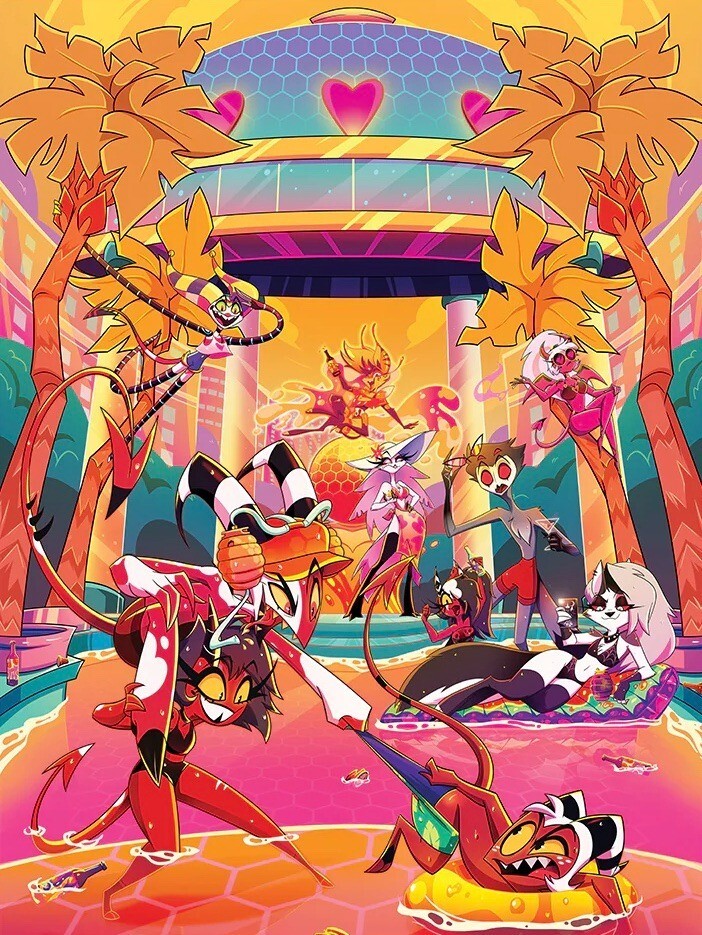 Helluva Boss Summer Pool Party Poster Print 24x36 | eBay