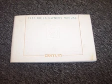 1987 Buick Century Factory Original Owner Owner's User Guide Manual Book 2.5L xz