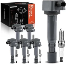 6 Ignition Coil Pack and Iridium Spark Plugs for Honda Pilot 2009-2015, Ridgelin