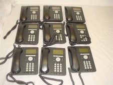 LOT OF 9 AUTHENTIC AVAYA 9620L BUSINESS IP PHONES W HANDSETS lt 50 -EXCELLENT 