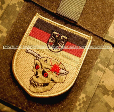JOINT TASK FORCE DAGGER JSOTF AFGHANISTAN vêlkrö PATCH: GERMAN FLAG BUNDESWEHR