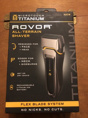 NEW Microtouch Titanium Rovor All In 1 Precision Shaver W/Built In Edger NIB