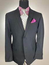 John Varvatos Black Modern 2Btn Sport Jacket 44R 44 R