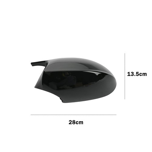 Gloss Black Wing Mirror Cover Cap For BMW E90 E91 E92 E93 PRE-LCI 2005 06 07 UK - Picture 7 of 9