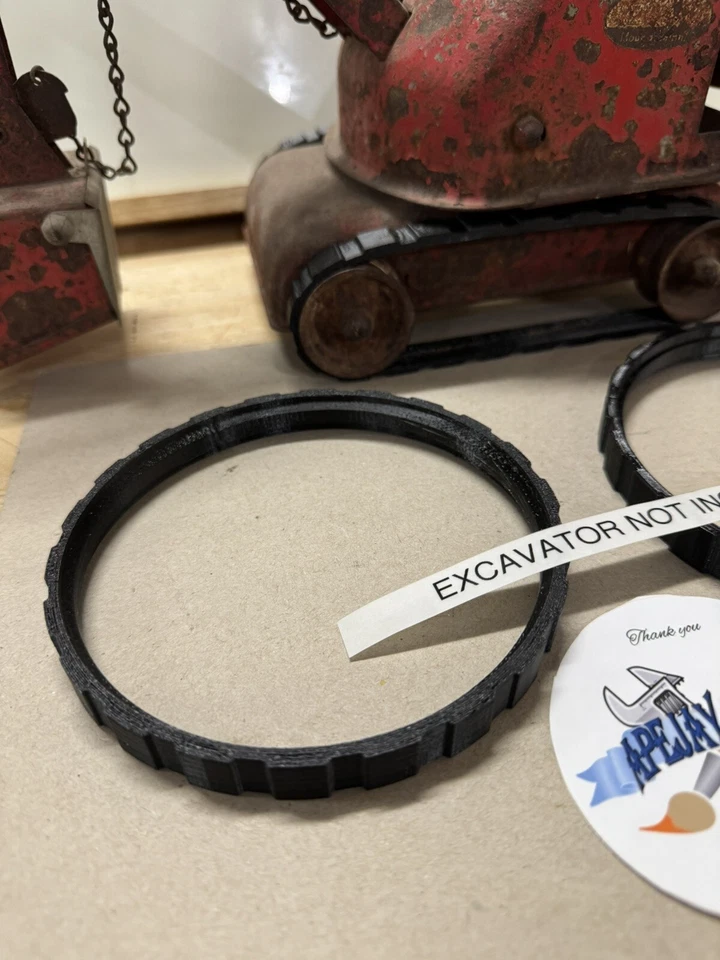 1 SET OF NEW TRACKS FOR EARLY Tonka Steam Shovel  Pressed Steel Vintage - Image 2 of 4