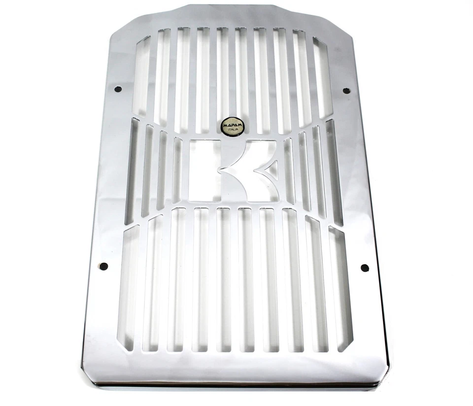 Protector de cubierta de parrilla de radiador cromado Kawasaki Vulcan 900 VN900 2006-2023 Foto 3 de 4