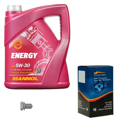 KRAFT Ölfilter 5 L MANNOL Energy 5W-30 für Mazda RX-8 1.3 Nissan Almera