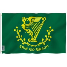 Anley Fly Breeze 3x5 Foot Erin Go Bragh Flag - Ireland Forever Flags Polyester