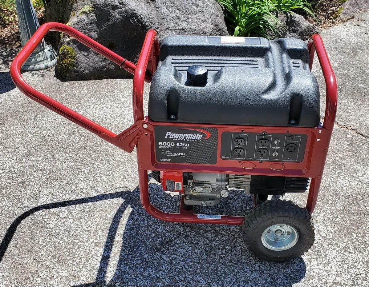 Subaru Powermate 5000 Watt Gas power electric portable generator eBay