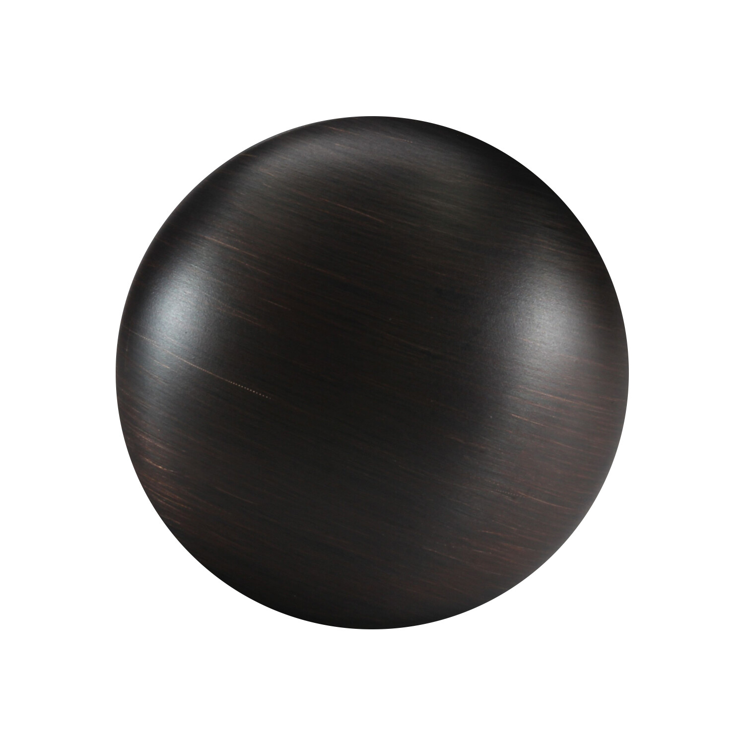Rok Hardware Contemporary Metal Knob, Brushed Oil-Rubbed Bronze 1-3/16" Diameter