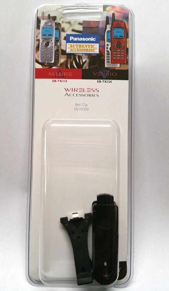 Clip de cinturón Panasonic EB-YK300 para teléfono Allure Versio EB-TX310/TX320 negro 4pk Foto 4 de 4