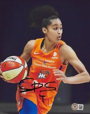 Skylar Diggins Smith signed Phoenix Mercury basketball 8x10 photo proof Beckett.
