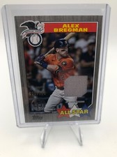 2022 Topps 1987 All Star Relics Black Alex Bregman Jersey Card 026/199 #87ASR-AB