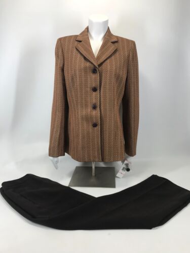 Jones Wear Hosenanzug schokobraun Polyester Damengröße 10 neu mit Etikett