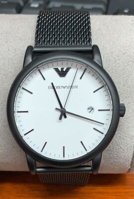 a*x様 archive! Emporio Armani Lambskin Ja Emporio Armani AR11046 Men's Japanese-Quartz Watch with Stainless