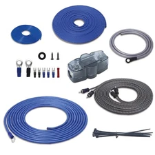 Recoil RCK-4 True 4 Gauge Complete Amplifier Wiring Kits with OFC RCA Cable